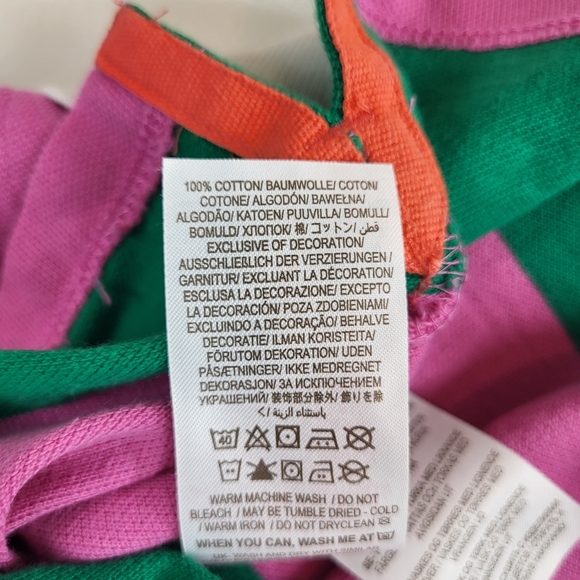 Boden Appliqué Polo Dress/ preppy/ Green Pepper/Pink Horse size 3-4y - Picture 4 of 4